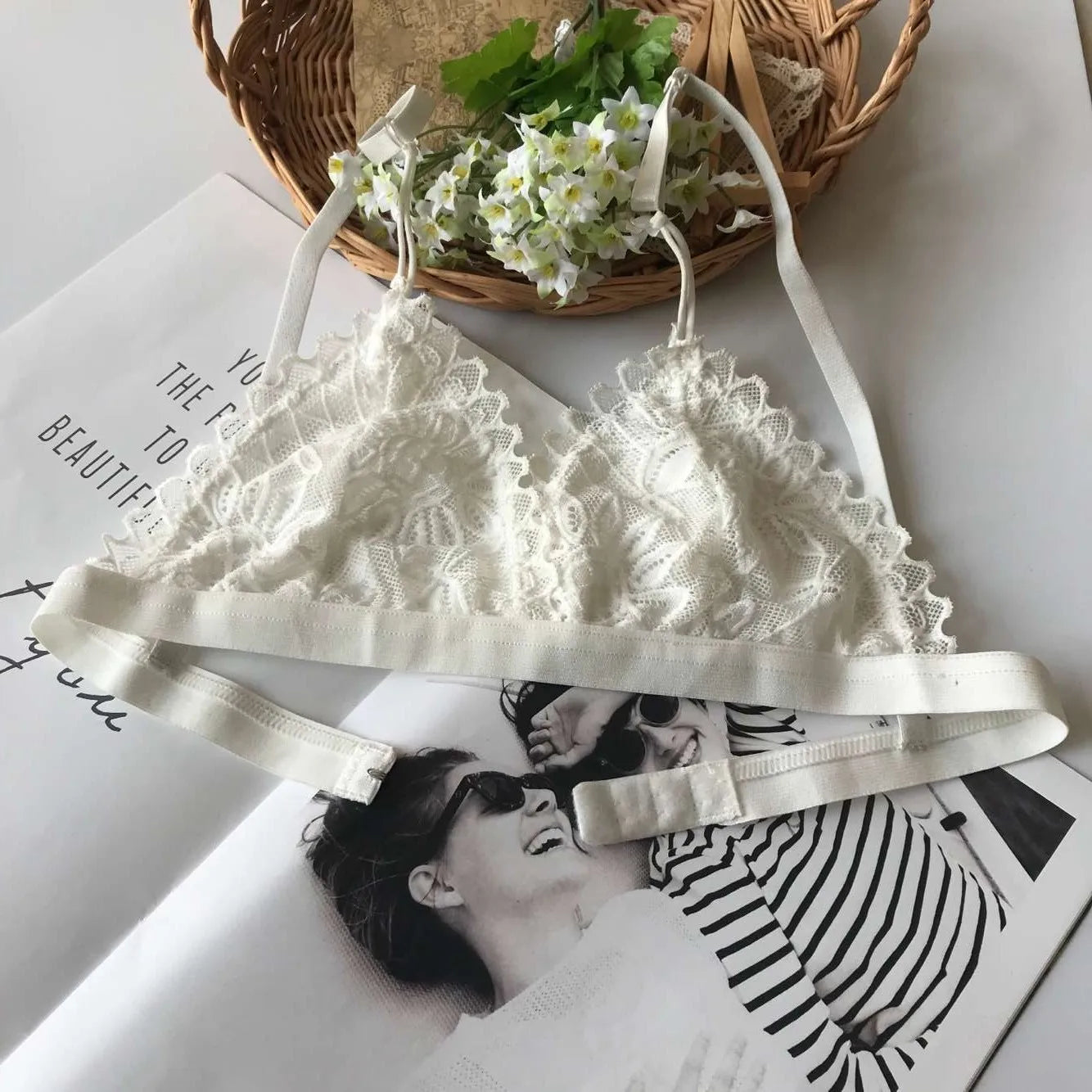 r Sexy Lace Tube Top Women Hollow Out Bralette Lingerie