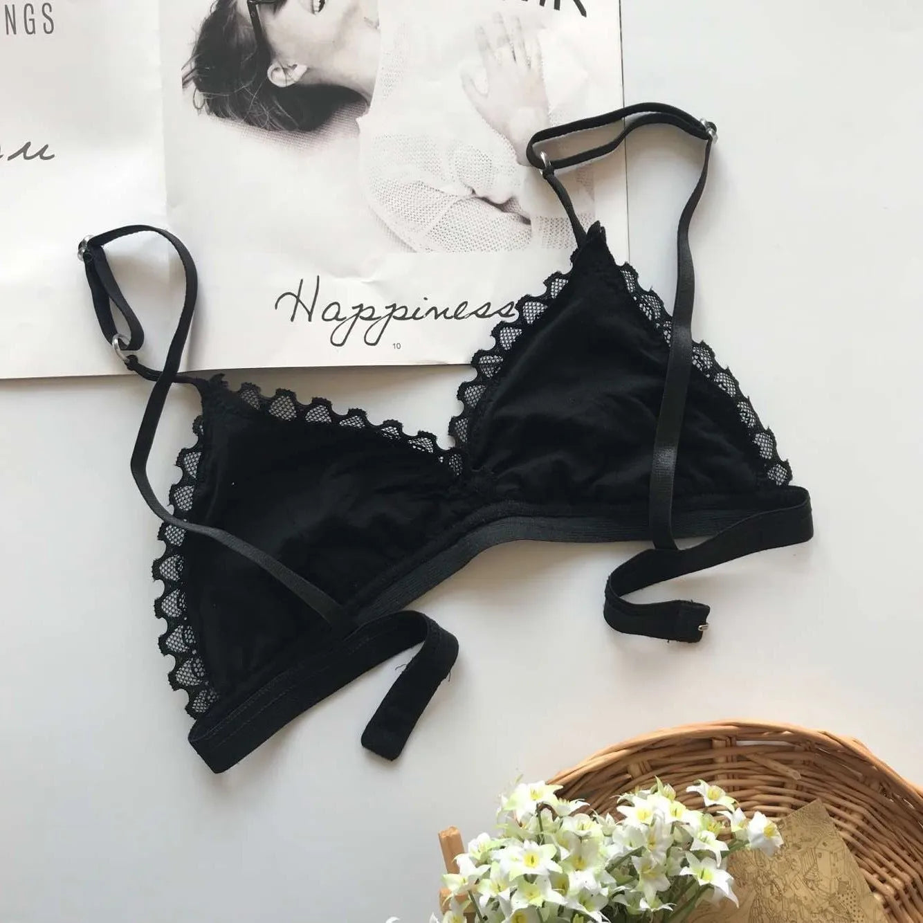 r Sexy Lace Tube Top Women Hollow Out Bralette Lingerie