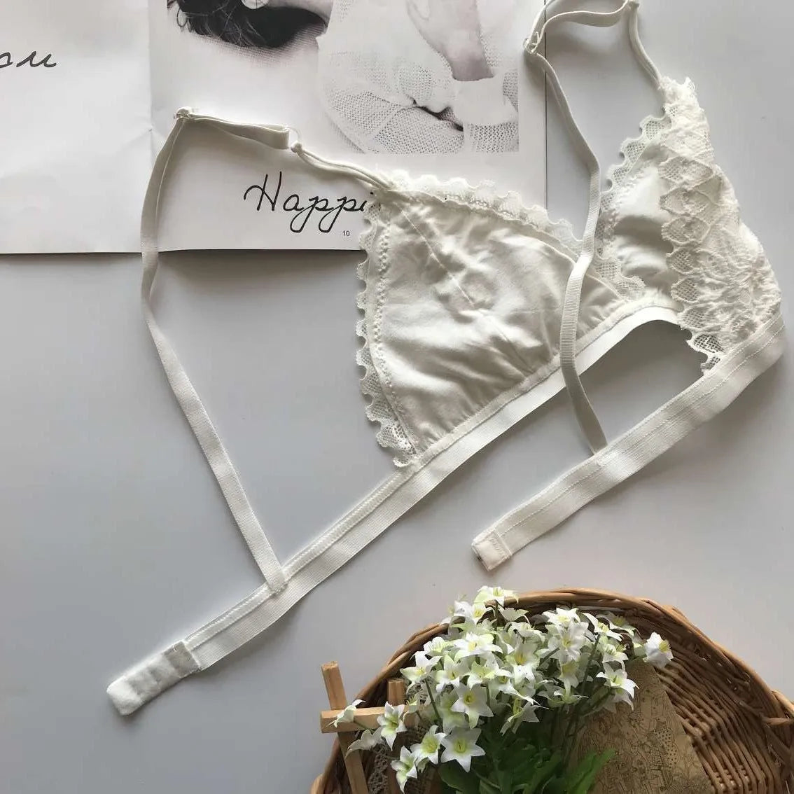 r Sexy Lace Tube Top Women Hollow Out Bralette Lingerie