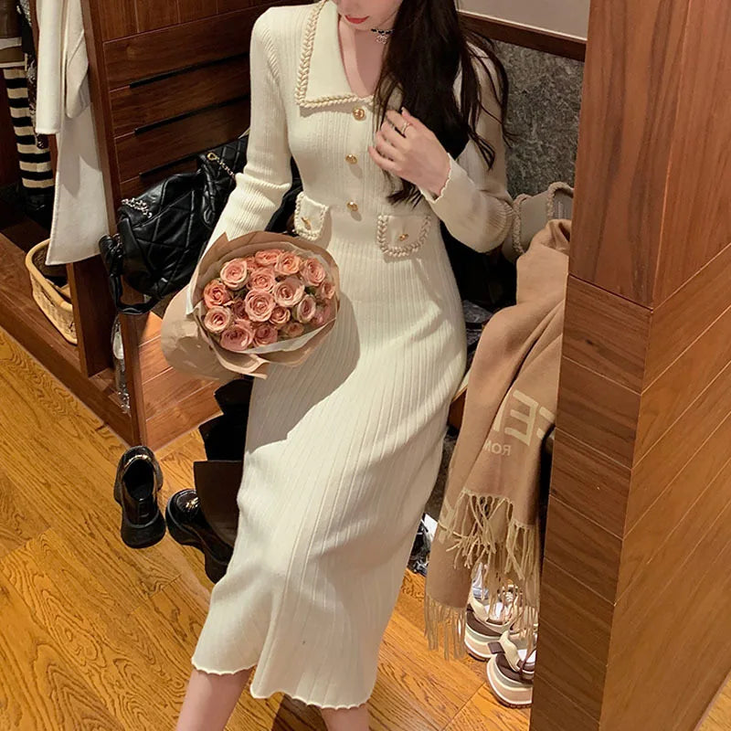 V-Neck Business Casual Dress