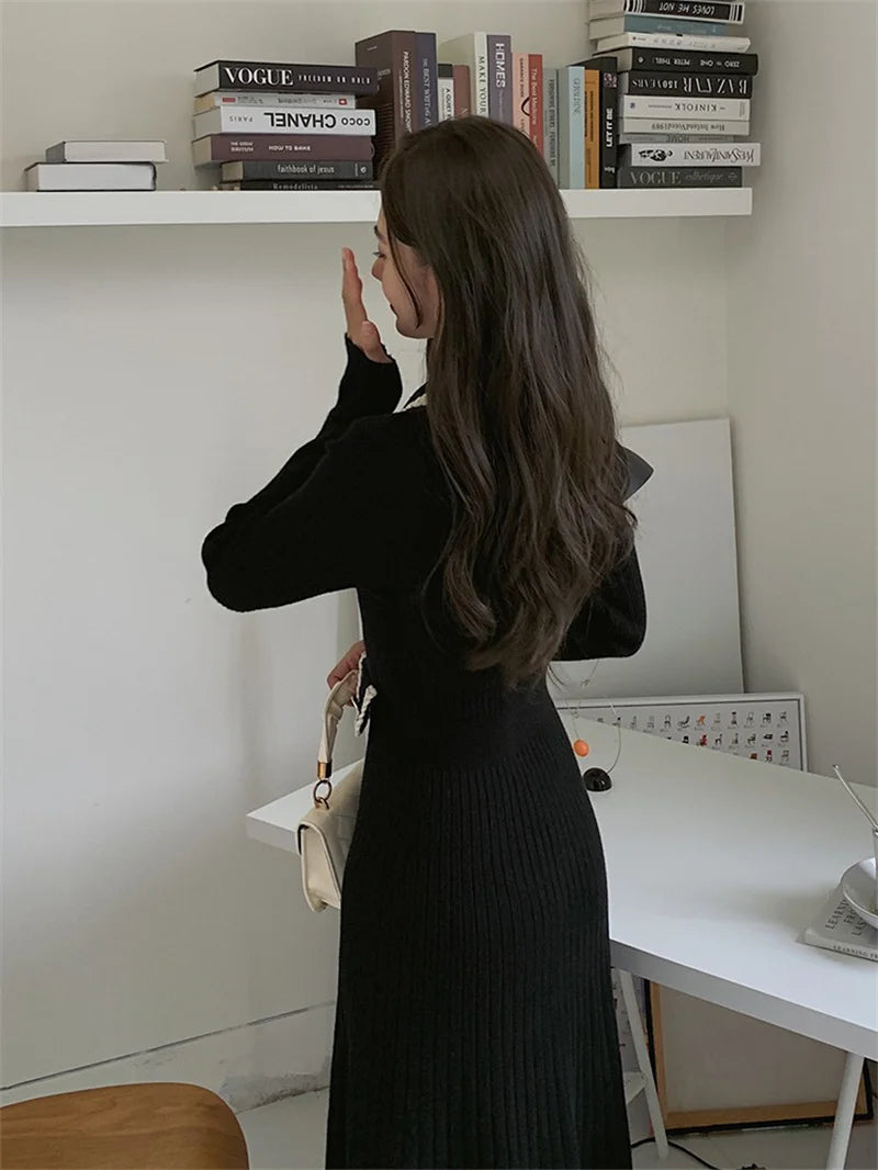 V-Neck Business Casual Dress