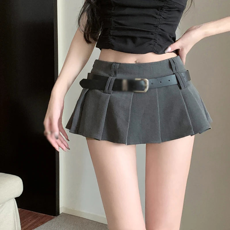 Sexy Pleated Mini Skirt