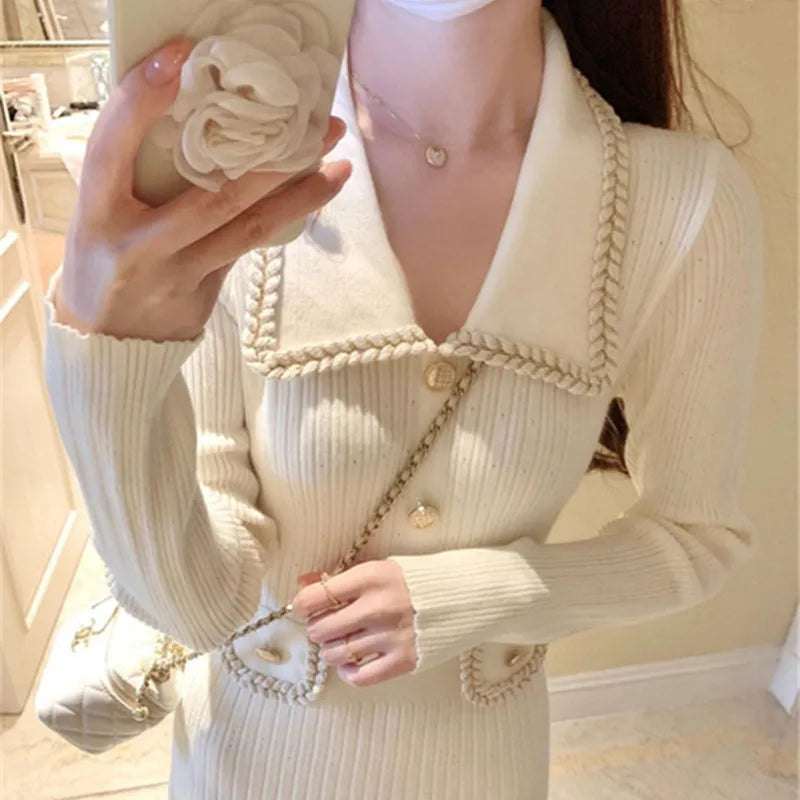 V-Neck Business Casual Dress