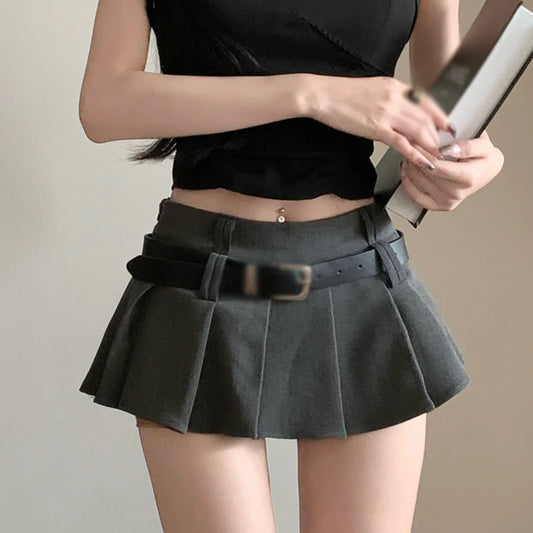 Sexy Pleated Mini Skirt